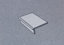 Клинкерная балконная плитка с носиком противоскользящая ABC Trend Anthrazit-hellgrau 310*115*52*10 мм