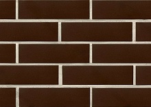 Амстердам-4 коричневая клинкерная фасадная плитка под кирпич 245*65*7 мм, керамин