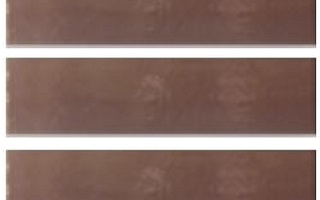 №3 Глазурованная Фасадная плитка Клинкерная облицовочная под кирпич 283х84х13,5 мм цвет коричневый RAL