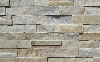 Фасадный облицовочный натуральный камень EcoStone (Экостоун) Cream Quartzite 40F