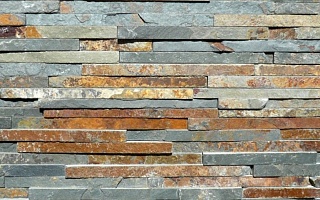 Фасадный облицовочный натуральный камень EcoStone (Экостоун) Canyon 24P